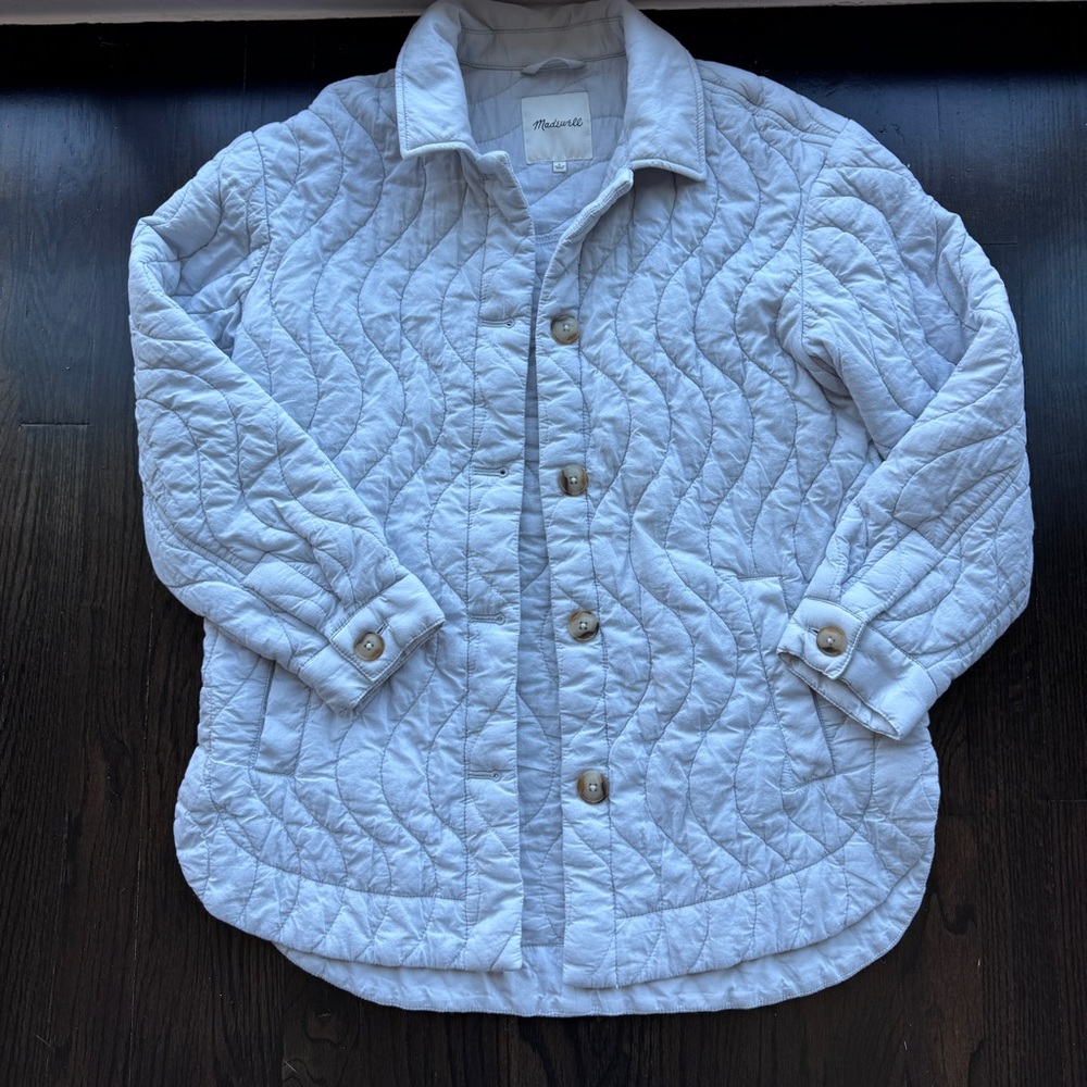 Madewell Quilted Belrose Button Down Jacket